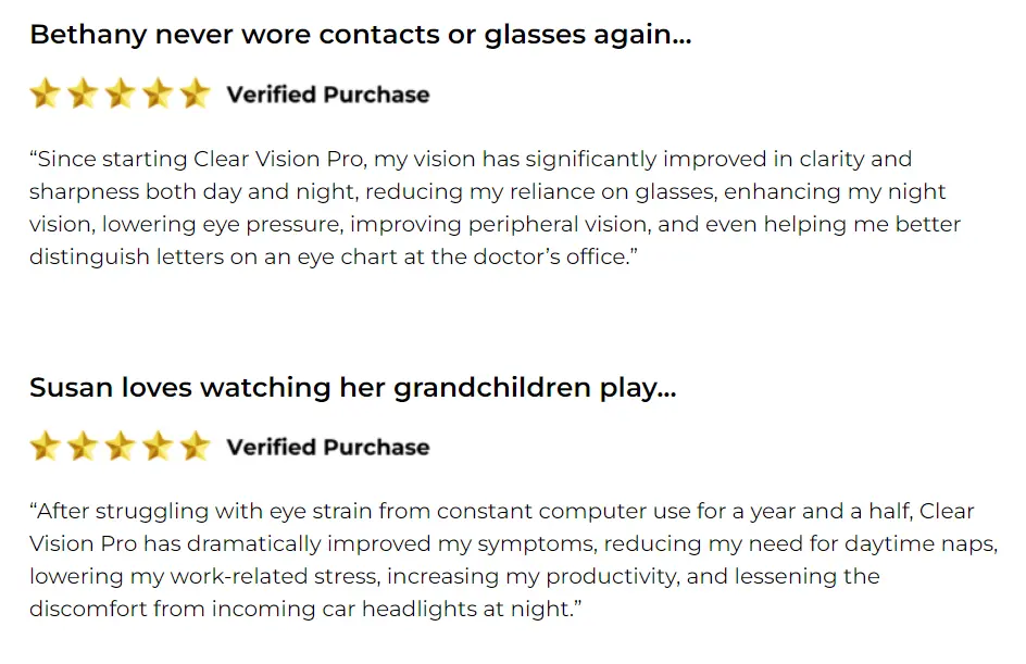 Clear vision pro max-reviews